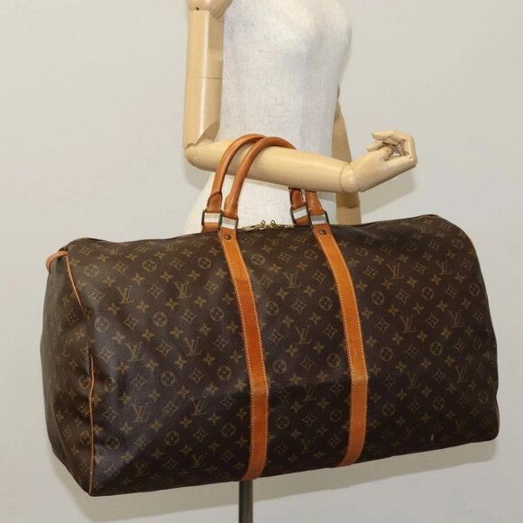 Louis Vuitton Handbags - LOUIS VUITTON Monogram Keepall 60 Boston Bag M41422 LV Auth 109934